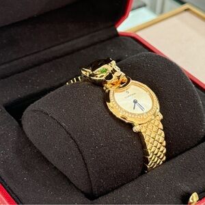 Cartier De Panthere Watch - 18K Yellow Gold & Diamonds